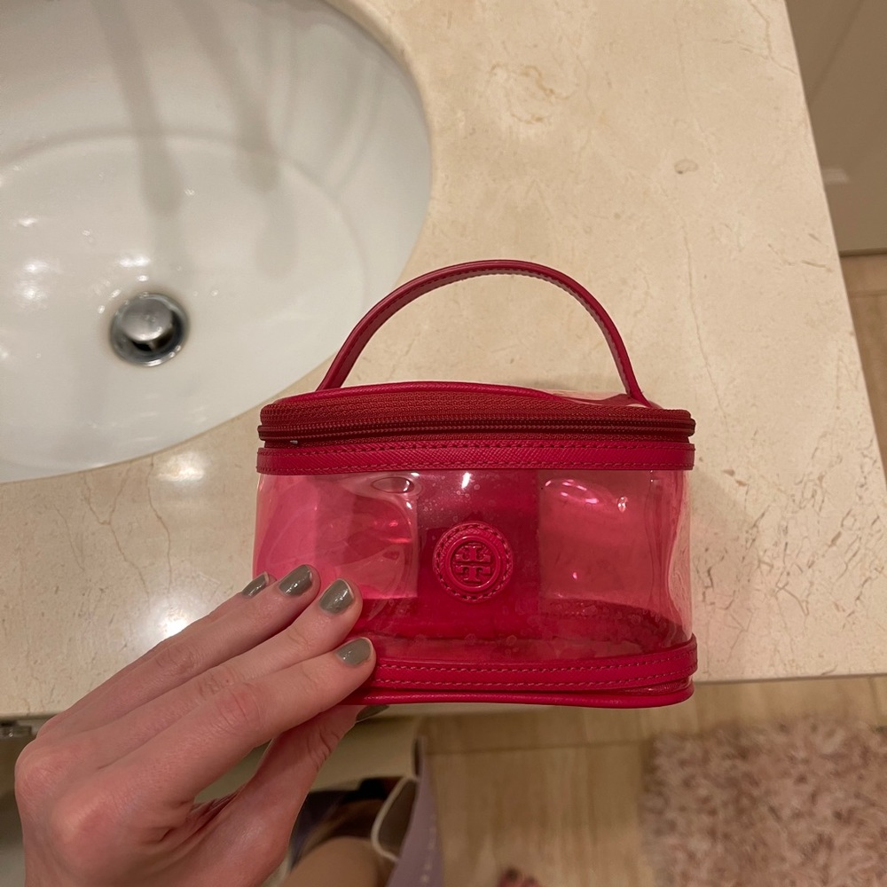 Tory Burch mini cosmetic/toiletry bag!